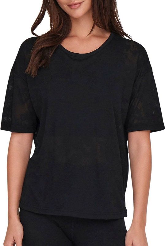 Onpaub - Bia - T-shirt - Zwart - Katoen - Loose Fit