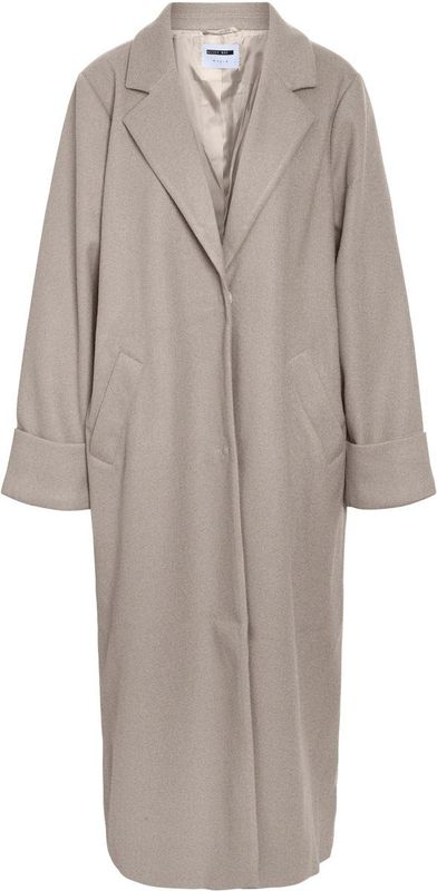 Noisy May - Nmcaddy Long Coat Fwd Noos - Lange Jas - Nomad/Melange - Dames