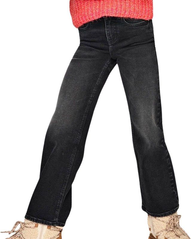 ONLY GIRLS - Wide Fit Jeans - Denim - Met Riemlussen