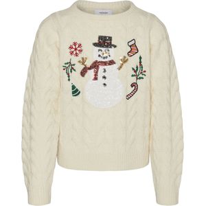 Vmsnowman - Pullover - Gebreide Trui - Feestelijk - Pailletten Detail