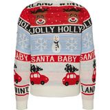 Vero Moda - VmHolly Jollyflakes - Blouse - Birch/Ar - Gebreid