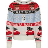 Vero Moda - VmHolly Jollyflakes - Blouse - Birch/Ar - Gebreid