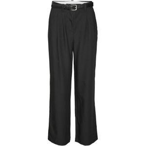 Harembroek - High Waist - Wide Leg Fit - Zwart - Katoen