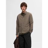 Selected - SLHSLIMOWEN-FLANNEL - Overhemd - Effen - 100% Katoen