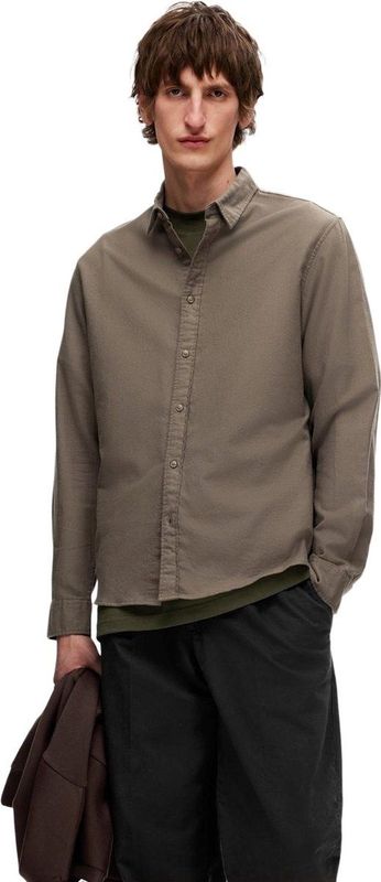 Selected - SLHSLIMOWEN-FLANNEL - Overhemd - Effen - 100% Katoen