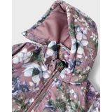 Functionele Jas - NMMaxi - Softshell - Bloemenprint - Met Afneembare Capuchon