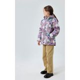 Functionele Jas - NMMaxi - Softshell - Bloemenprint - Met Afneembare Capuchon