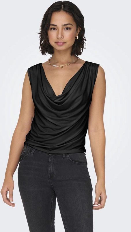 Jacqueline de Yong - Misty - Singlet - Mouwloos - Diepe Ronde Hals