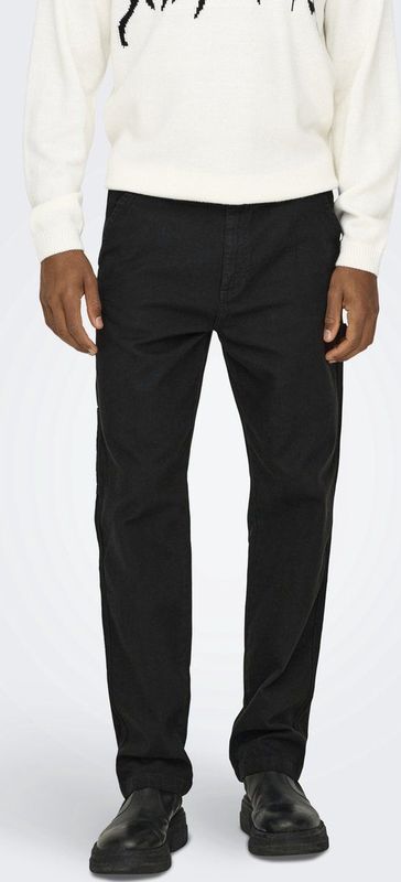 Jeans - Straight Fit - Zwart - Geweven Stof