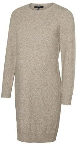 Tricot Jurk - Lange Mouwen - Ronde Hals - Gerecycled Polyester - Groen