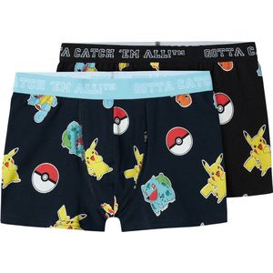 Name it - Pokémon - Boxershorts - Zwart - Katoen - 2-Pak