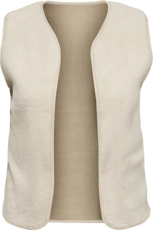 Only Carmakoma - Carbelisa Teddy Waistcoat JRS - Gilet - Wit