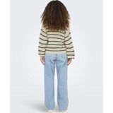 Jacqueline de Yong Vest Jdyellen V-neck Stripe Cardigan 15328338 Black/whitecap Gray Dames