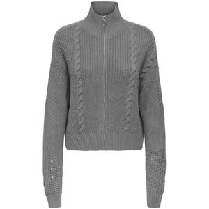 Jdy - Jdyjusty Ice Short Zip Cardigan Knt - Dames - Cardigans