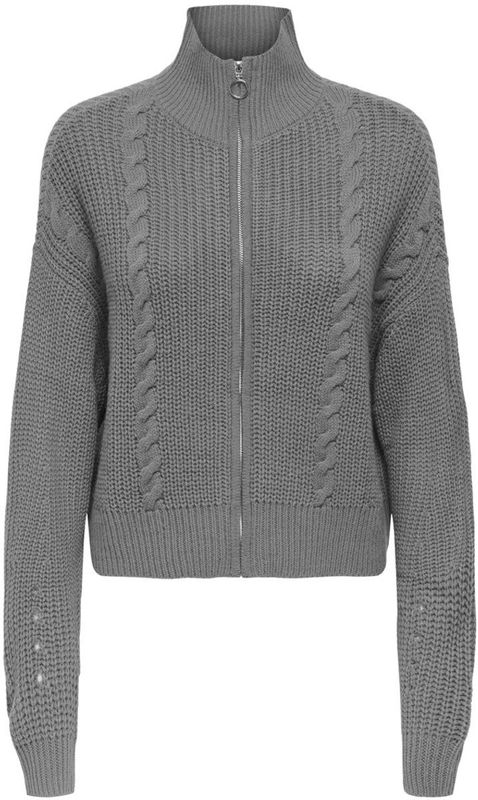 Jdy - Jdyjusty Ice Short Zip Cardigan Knt - Dames - Cardigans