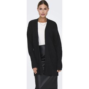Jacqueline de Yong Vest Jdybigum Long Open Cardigan Knt 15328358 Black Dames