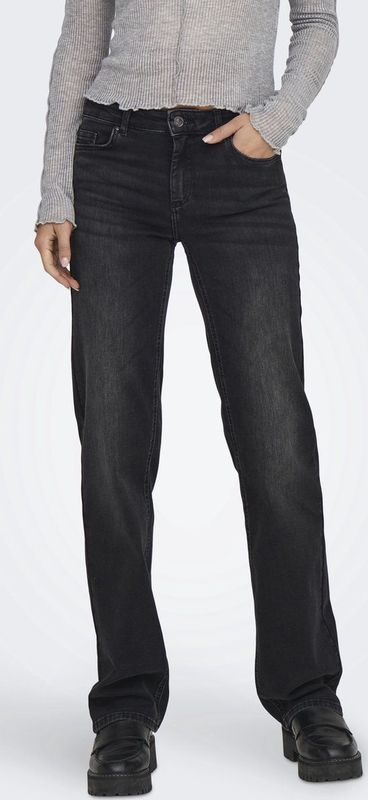 Only - Blush - Damesjeans - Ultra Jet Black - Rechte Jeans