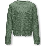 ONLY meisjes kids trui GENOVA Hedge Green Volume Fit