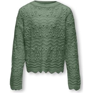 ONLY meisjes kids trui GENOVA Hedge Green Volume Fit