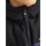 JACK&JONES - Jjmoon Hood Puffer - Donsjack - Navy Blazer