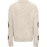 ONLY meisjes kids trui NAJA Birch Black Flower Regular Fit