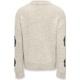 ONLY meisjes kids trui NAJA Birch Black Flower Regular Fit