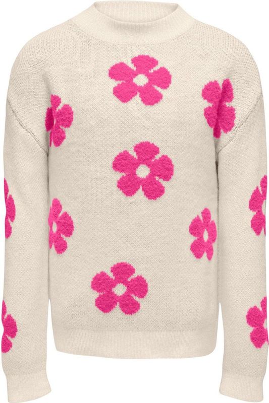 Only Kognaja Flower Pullover Knt Meisjes Trui