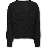 ONLY meisjes kids trui ROSETTA Black Black Glitter Regular Fit