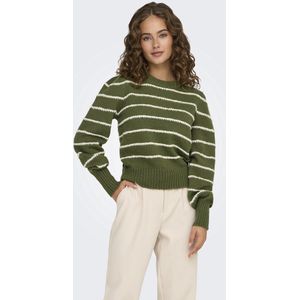 JDY - Gebreide Pullover - Hoge Hals - Lange Mouwen - Pofmouwen - Regular Fit