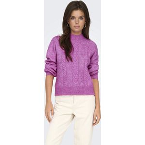 Jacqueline de Yong Trui Jdysusanna Hn Cable Pullover Kn 15328351 Rose Violet/melange Dames