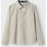 Name It - Oxford Overhemd - Blauw - 100% Biologisch Katoen