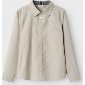 Name It - Oxford Overhemd - Blauw - 100% Biologisch Katoen