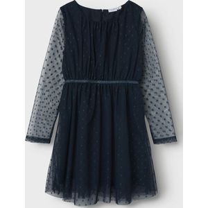 NAME IT - NKFVABOS LS DRESS NOOS - Jurk - Roze - Tule - Lange Mouwen