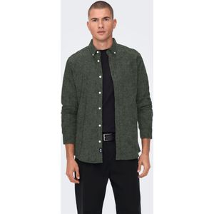 ONLY & SONS - ONSNIKOLA LS MELANGE SHIRT - Overhemd - Rosin - Lange Mouwen - Slim Fit