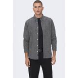 Only, Heren, Overhemden, Zwart, Maat: M