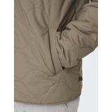 Onsart - Jas - Hoge Hals - Lange Mouwen - Gequilte Detail - Polyester Voering