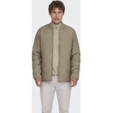 Onsart - Jas - Hoge Hals - Lange Mouwen - Gequilte Detail - Polyester Voering