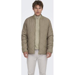 Onsart - Jas - Hoge Hals - Lange Mouwen - Gequilte Detail - Polyester Voering