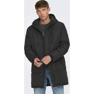 Onsmelvin - Puffer Jacket - Winterjas - Hoge Hals - Knoopsluiting en Ritssluiting