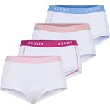 4-Pack Dames short - Pack Pin - Katoenen dames onderbroeken - Multipack - S - Wit