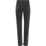 Pieces Jeans Pckelly Mw Straight Jeans Dg202 Noo 17150936 Dark Grey Denim Dames