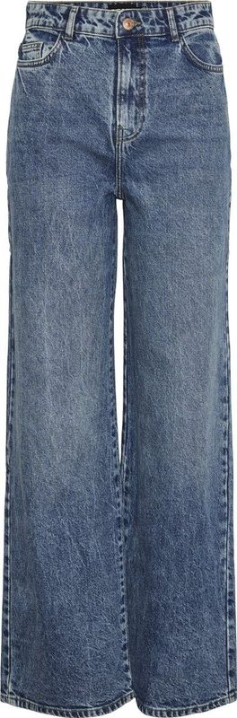 Pieces Jeans Pcselma Hw Wide Jeans Mb Noos Bc 17151208 Medium Blue Denim Dames