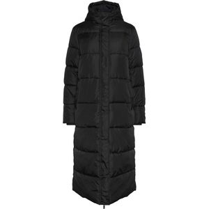 Puffer Jacket - Zwart - Polyester - Capuchon - Lange Mouwen