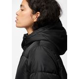 Puffer Jacket - Zwart - Polyester - Capuchon - Lange Mouwen