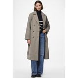 Jas - Lang - Polyester - Revers - Dubbele Rij Knopen - Ceintuur