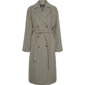 Jas - Lang - Polyester - Revers - Dubbele Rij Knopen - Ceintuur