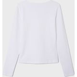 Name it - Nlfnove Ls Deep o-Neck Short Top Noos - Meisjes - t-Shirts