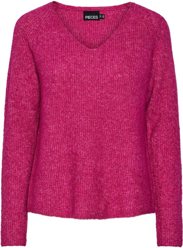 Pieces - Pcellen Ls v-Neck Knit Noos Bc - Dames - Gebreide Truien