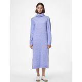 Pieces - Juliana - Gebreide Jurk - Lange Mouwen - Rolkraag - Midilengte