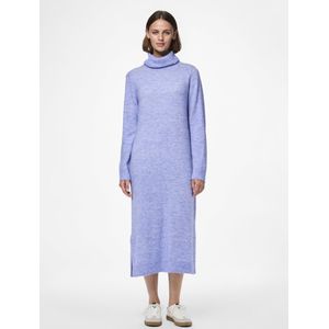 Pieces - Juliana - Gebreide Jurk - Lange Mouwen - Rolkraag - Midilengte